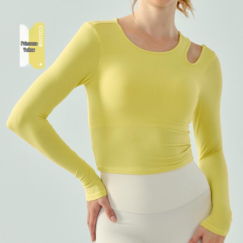 

Women s High-End 2023 Autumn/Winter Yoga Top with Chest Pad - Professional Sports & Pilates Training Attire Extra Large