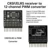 CRSF ELRS 2.4G 12CH PWM Signal Adapter DC 5-12V ExpressLRS3.0 RX 2400RX PWM/CRSF For RC FPV Drone Fixed Wing Car Boat Quadcopter