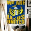 Arazzo da Parete Leeds United Appeso Estetico alla Parete Coperta in Tessuto Stampato Arazzi Decorativi per Camera da Letto Soggiorno Decorazioni per la Casa
