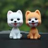 Resin Gift Wobble Head Dolls Nodding Puppy Toys Bobblehead Dog Car Ornaments Shaking Head Dog