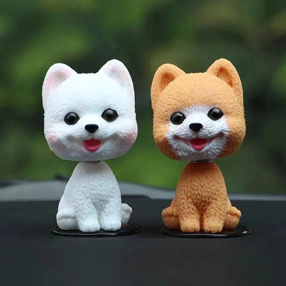 Resin Gift Wobble Head Dolls Nodding Puppy Toys Bobblehead Dog Car Ornaments Shaking Head Dog