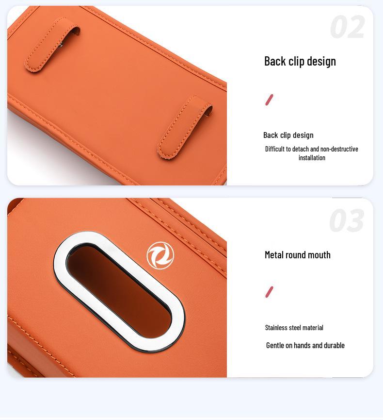 Multifunctional Car Cup Holder Tissue Box for Dongfeng 580/S560/S360/370/330 - Seat Back Interior Accessory