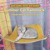 Cartoon Cat Hammock Bed Double-sided Pet Cage Hammock  for Cat Kitten Hamster Rabbits