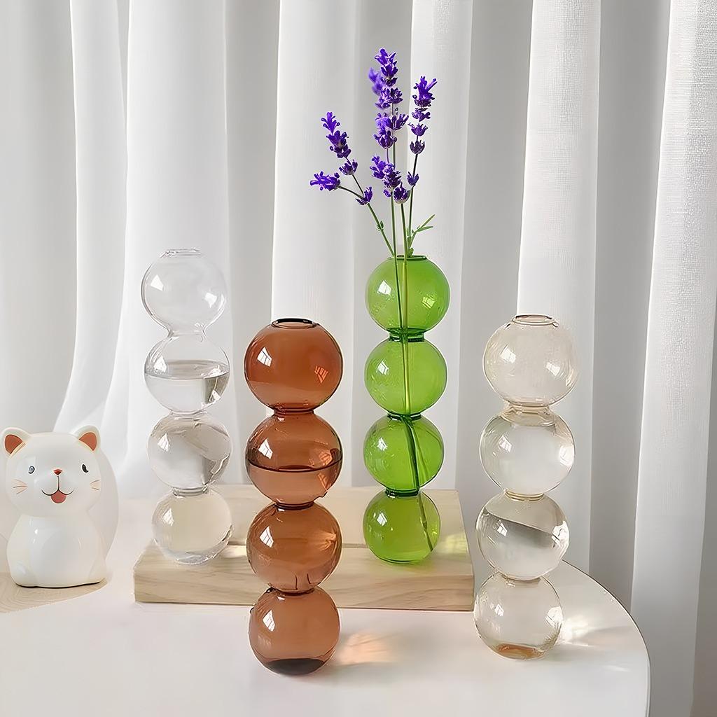Moderne Eenvoudige Creatieve Glazen Vaas Homestay Bloemengerei Decoratie Bubbelvaas Bloemstuk Hydroponische Bol Glas