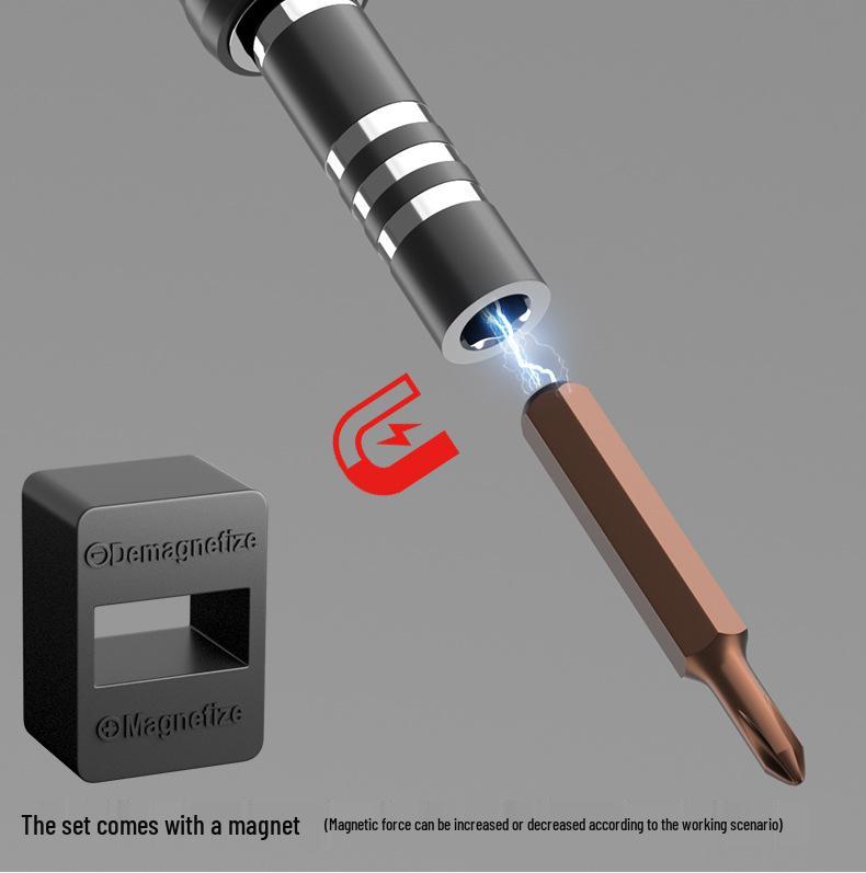 Kompaktes Multifunktions-Schraubendreher-Set: Kreuzschlitz-, Dreikant-, Schlitz-, Torx- & Ungewöhnlich geformte Schraubendreher