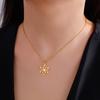 Elegant Snowflake Pendant Necklace Women's Christmas Party Jewelry Accessory Holiday Gift