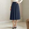 ZANZEA Women Elegant Casual Solid Color Loose Commute Midi Skirts