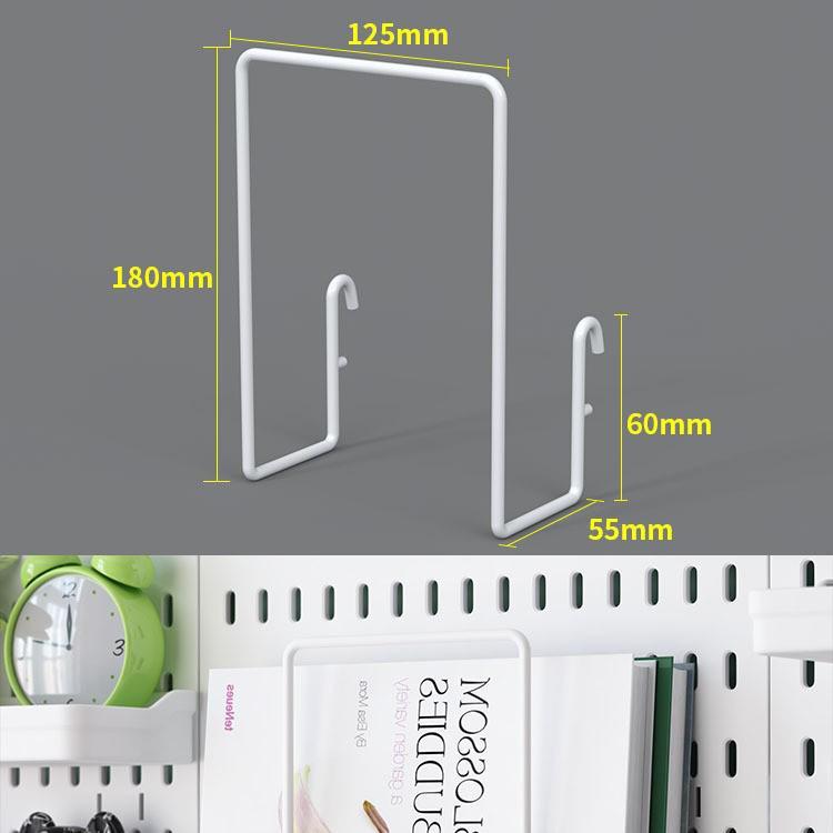 Pegboard Desktop Vertical Storage Rack - No-Punch Student & Office Shelf
