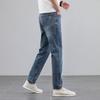Spring New Elastic Fit Straight Jeans Men's Retro Men's Trousers