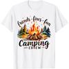 Fires Friends Fun Camping Crew Summer Camp Campfire Vacation T-Shirt