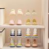 2 Stück 4-Fächer Acryl Transparentes Schuhregal für Kinder, Baby-Schuh-Organizer, Kleines Schuhaufbewahrungsregal, Schuhschrank
