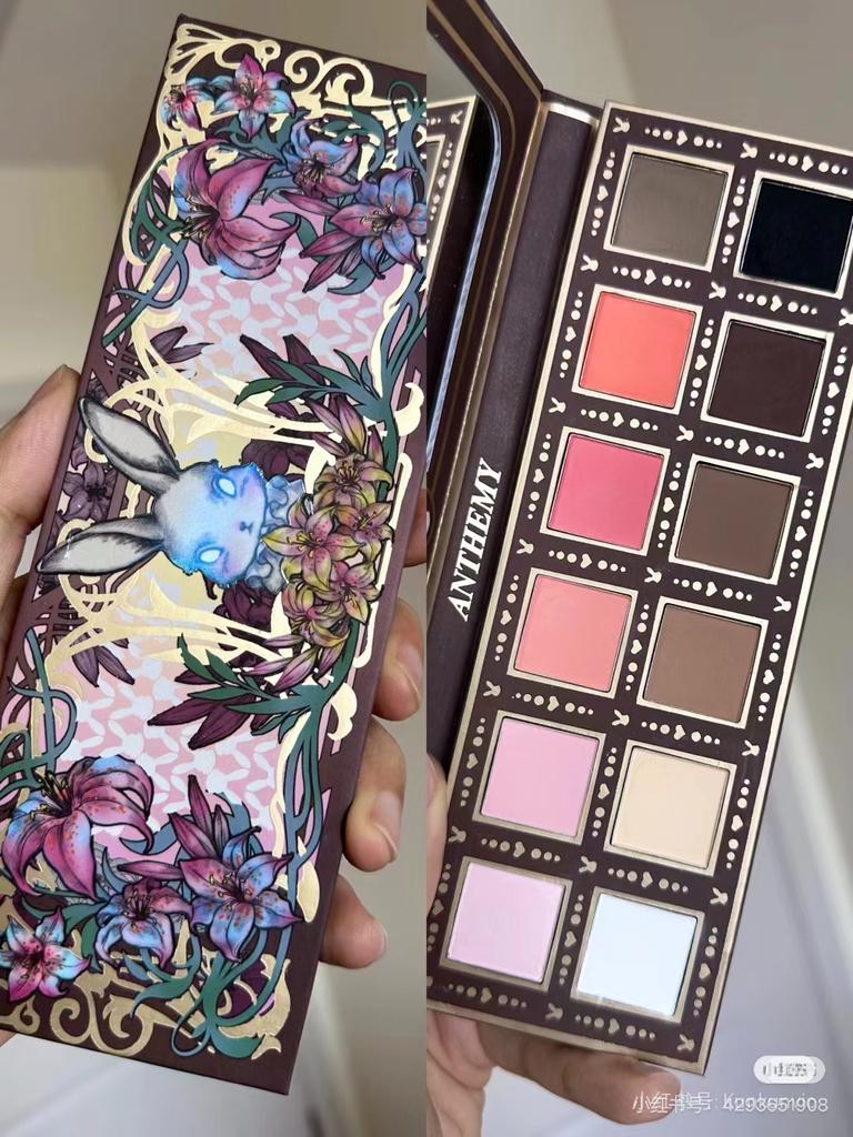 Anthemy 10 Color Eyeshadow Palette Matte Shimmer Chameleon Waterproof Long-Lasting Pearly Shiny Metal Eye Shadow Palette Make-up