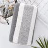 New Thickened Soft Face Towel Quick Absorbent Coral Velvet Cotton Towel Striped Pattern Solid Color Hand Towel Household