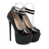 Women's Plus Size Stiletto Peep-Toe High Heel Sandals (Sizes 35-42)