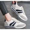 New Women Casual Walking Shoes Flat Lace Up Leather Flat-Bottomed Female Sneakers Vulcanized Shoes Plus Size 42