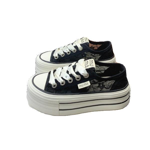 Dünne atmungsaktive kleine weiße Schuhe Damenschuhe Sommer 2025 neue Mesh-Netzschuhe Boardschuhe Sneakers Plateau Leinenschuhe