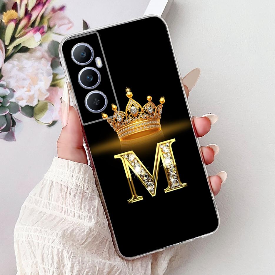 For Realme C65 4G Case RMX3910 Clear Silicone Luxury Letters Cover Soft Slim Phone Case For Realme C65 RealmeC65 4G Fundas Shell