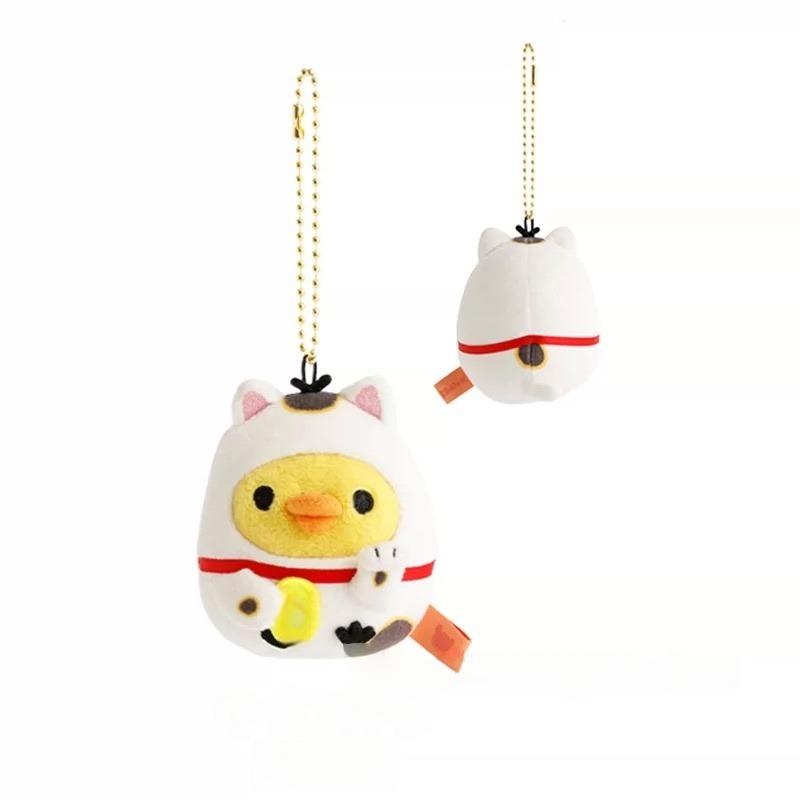 Kawaii Rilakkuma Kimono Taiyaki Lucky Cat Series Kiiroitori Plush Doll Keychain Cute Mount Fuji Chairoikoguma Bear Stuffed Toy