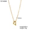 Trend Colorful Handmade Natural Stone DIY Necklace Charm Pendant 18K Gold Plated Stainless Steel Accessories Fashion Jewelry