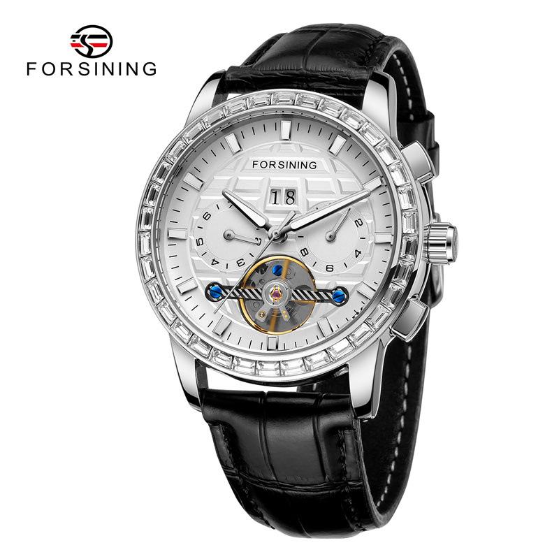 Forsining Men's Fashion Leisure Tourbillon Multi-function Automatic Mechanical Watch