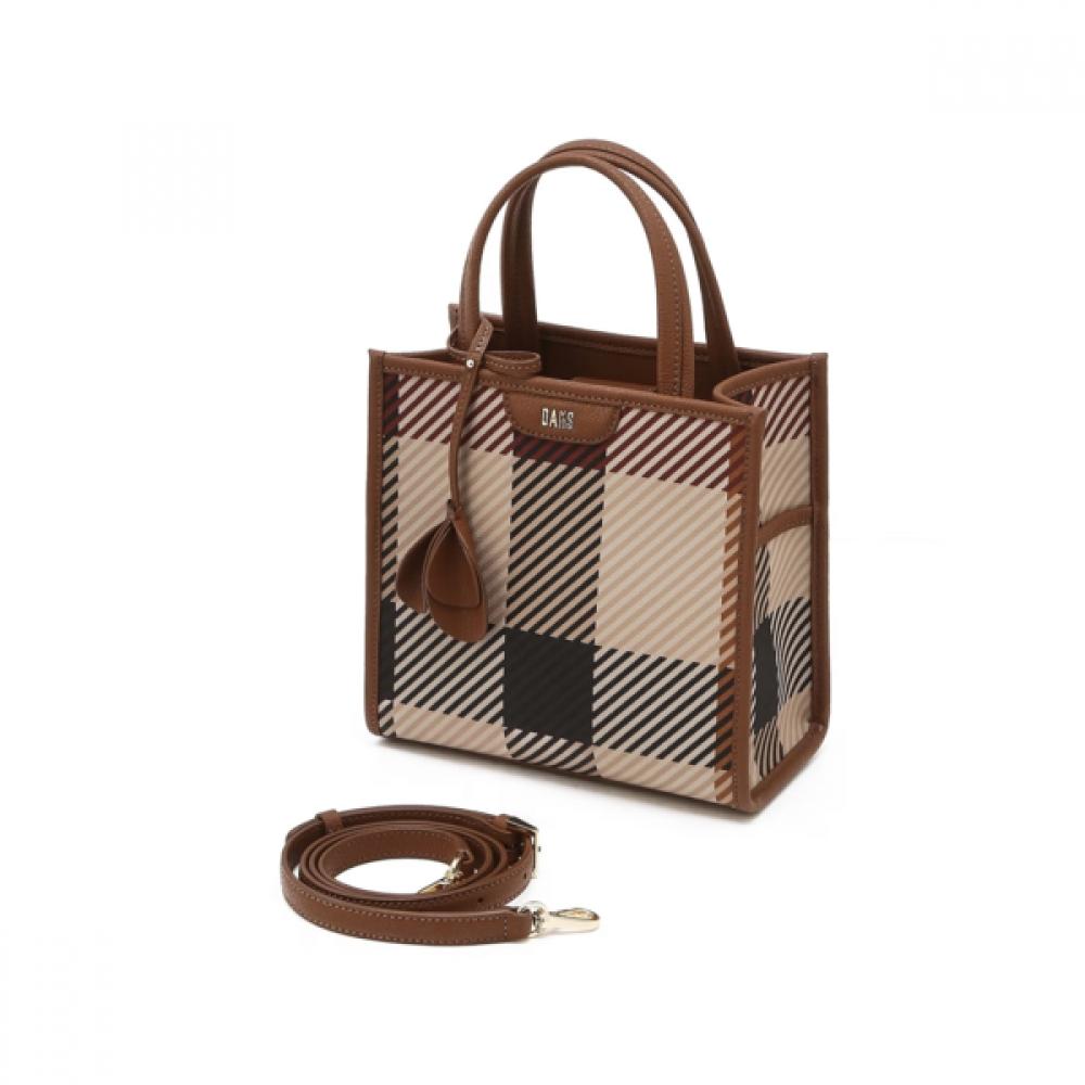 DakS Brown Big HouSe Check Tote Bag S Dcba5e687w2