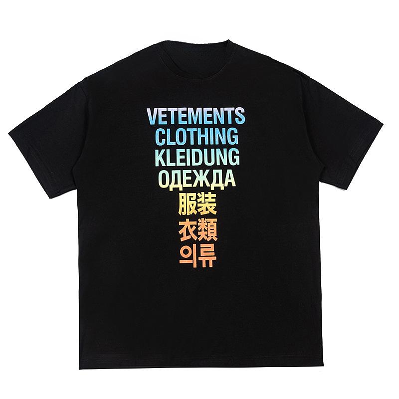 Cotton American Vintage 100% Cotton Short Sleeve T-shirt Anime Summer Personality Streetwear
