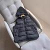 New autumn and winter European light and short knitted splicing hooded white duck down vest vest down jacket
