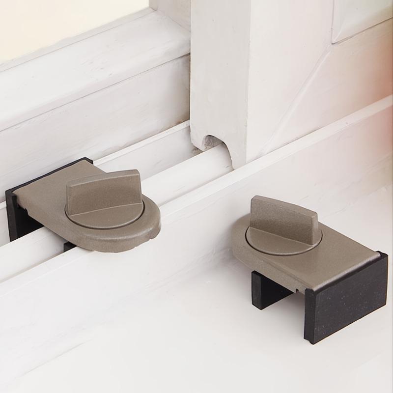 Sliding Window Locks Security for Kids, Aluminum Windows Lock for Child Proof Home Safety Vertical Window Stopper