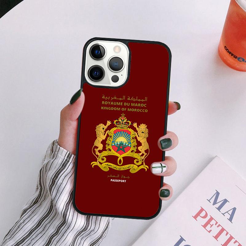 Morocco Flag Phone Case For iPhone 17 Air 14 13 12 16Pro Max 15  Plus Cover Shell Max coque