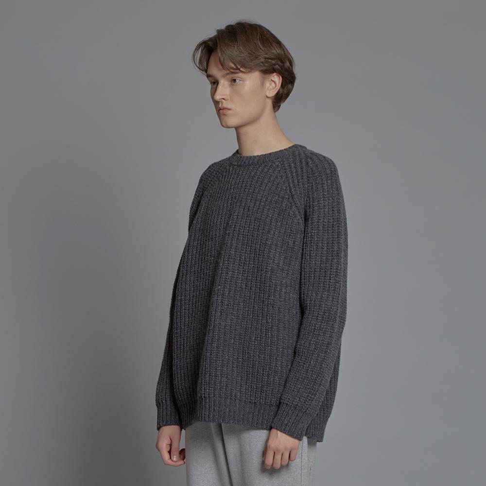 Howeeo 20Fw Granma Knit – Charcoal