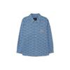 MLB New York Yankees All Over Print Denim Jacquard Long Sleeve Shirt Unisex Shirts Blue 3ADRM0131-50INS