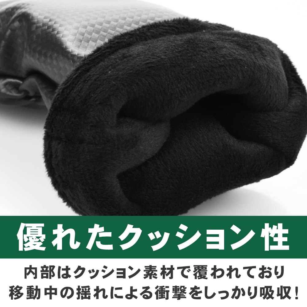 Golf club head with club number scratch gift cover, waterproof, tag, resistant, cushioned, (UT)