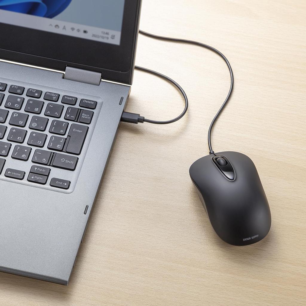 Sanwa Supply Wired Laser Mouse Type-C MA-LSC176BK