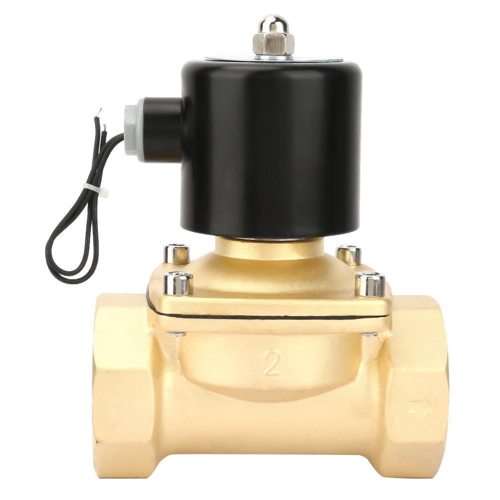 

Латунний нормально закритий електричний електромагнітний клапан DN50 для води, нафти, газу, постійного струму 24 В