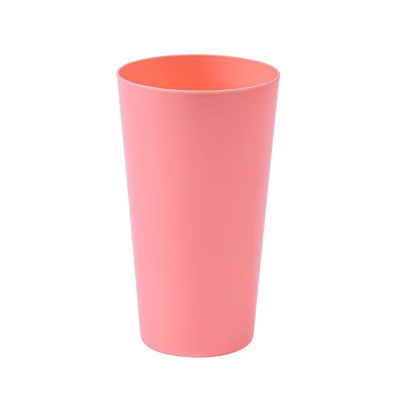 8PCS 18OZ Plastic Cups Tumbler Reusable Cup Free BPA Pint Glass for Beer Party or Home Bar Choose Your Color from 9 Colors