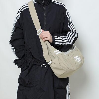 Borsa da Equitazione da Esterno Leggera a Righe Grande Capacità Borsa a Fagottino Stile Sportivo Borsa a Tracolla