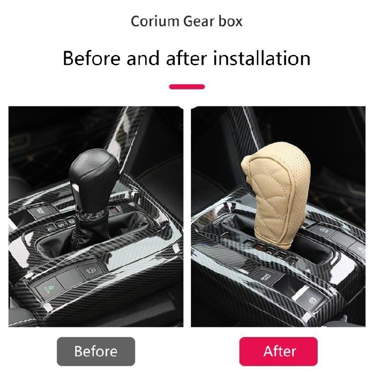 General  Gear Shifts Knob Cover PU Leather Comfortable Shifts Knob Cover Car Interior Accessories for Car & Trucks