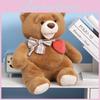 Heart Sweet Creative Bear Plush Doll Gift For Girlfriend Soft Cuddly Stuffed Animal