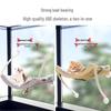Winter Sunbathing Cat Hammock: Hanging Bed with Suction Cups for Balcony Window