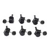 6PCS Set Locking Tuning Key Peg Black Color Zinc Alloy Right Hand Guitar Lock String Tuner