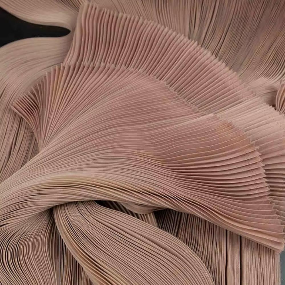 Small Wrinkle Pleated Organza Fabric 142cm Wide DIY Stiff Material  Stage Decoration