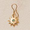 Colorful Natural Stone Zircon DIY Pendants with Gold Plating - European & American Fashion Jewelry
