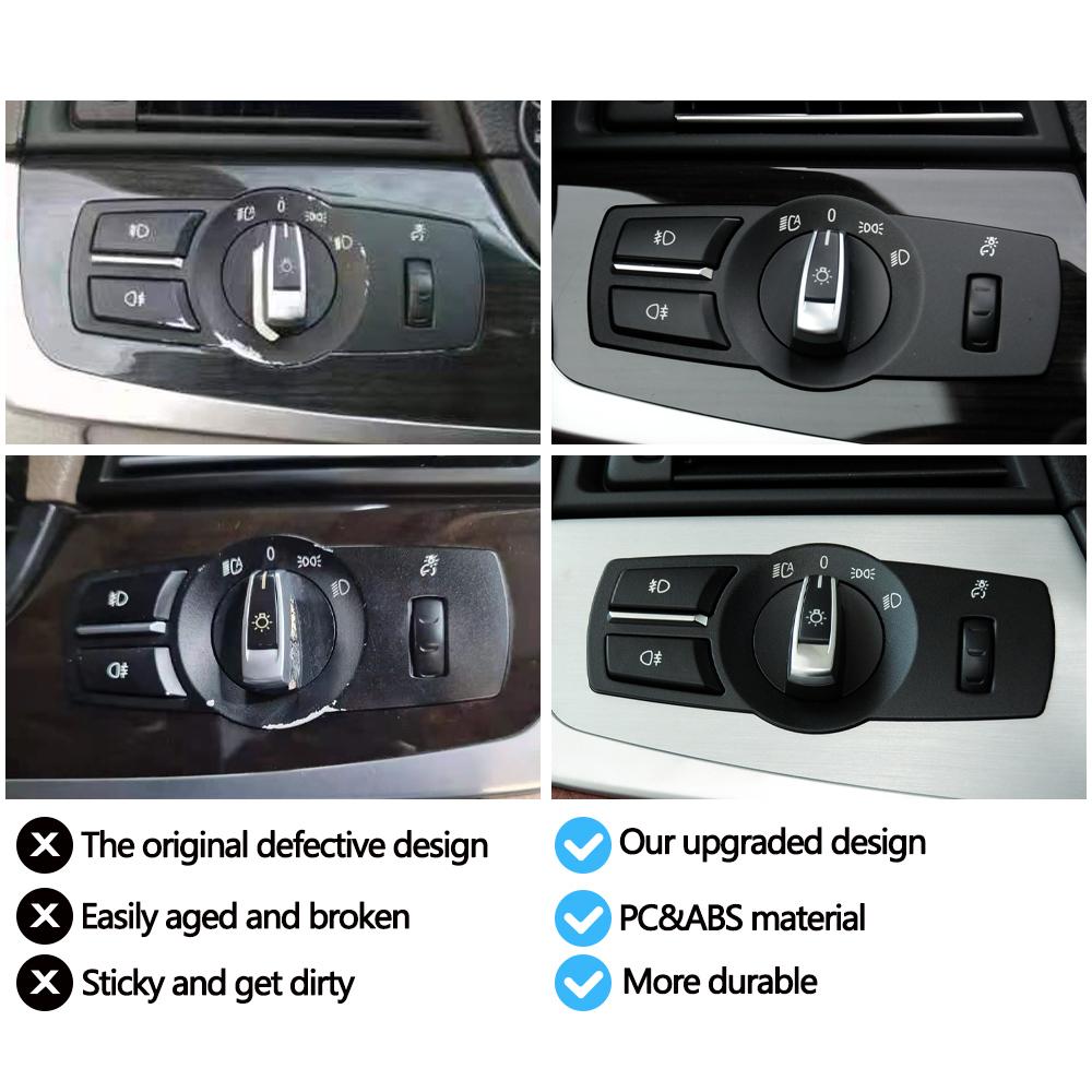 Car Headlight Headlamp Switch Control Assembly For BMW 5 6 7 X3 X4 F10 F11 F06 F12 F01 F02 F07 F25 F26 61319192744,61319204067