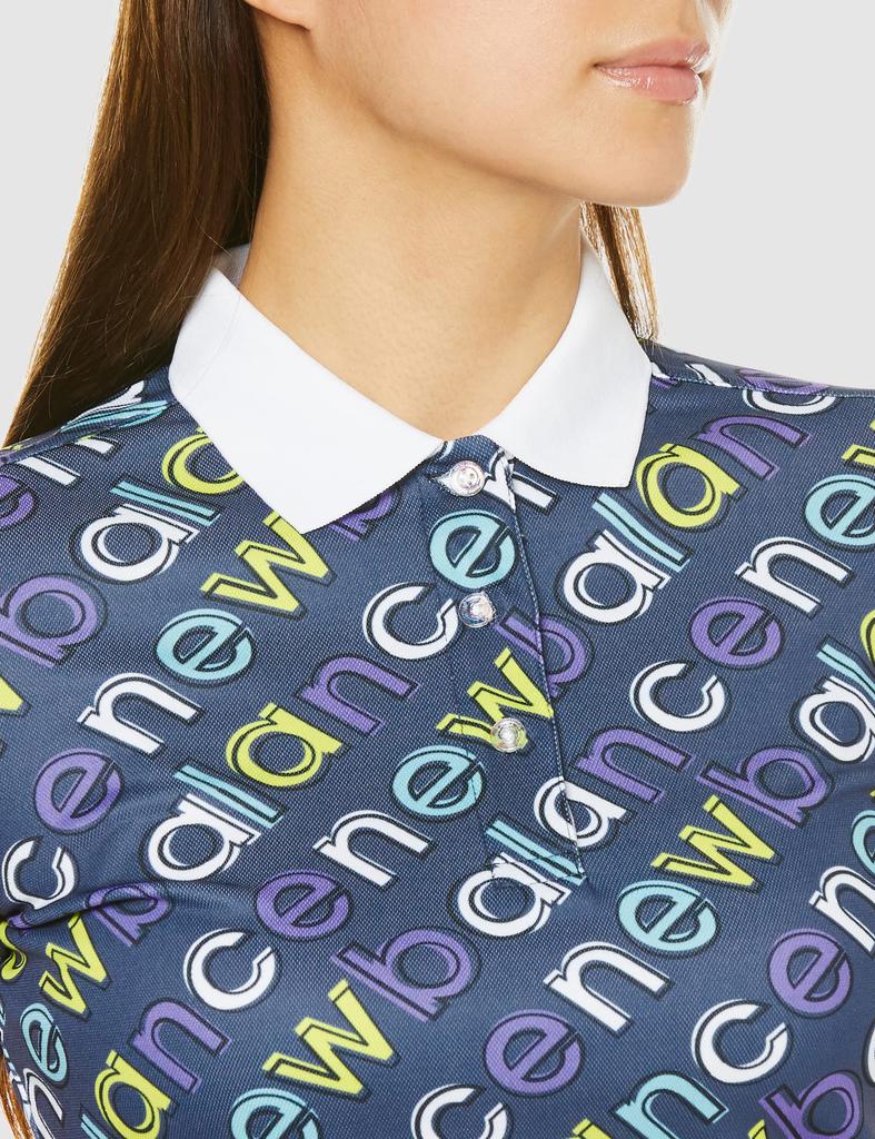 Golf Short Sleeve Polo Shirt Quick 0 [New Balance] (Water Absorbent, Drying, Stretchy) / Women's / 012-2160505 122_Navy [S]