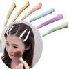 6/8pcs Frosted Duckbill Clip Macaron Color Series Summer Face Wash and Makeup Edge Clip Large Color Cute Hair Clip Bangs Clip