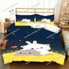 Kawaii Bubu Dudu Bedding Set Cute Bears Kawaii Duvet Cover for Boy Girl 3D Printing Anime Bubu Quilt Cover King Twin Double741