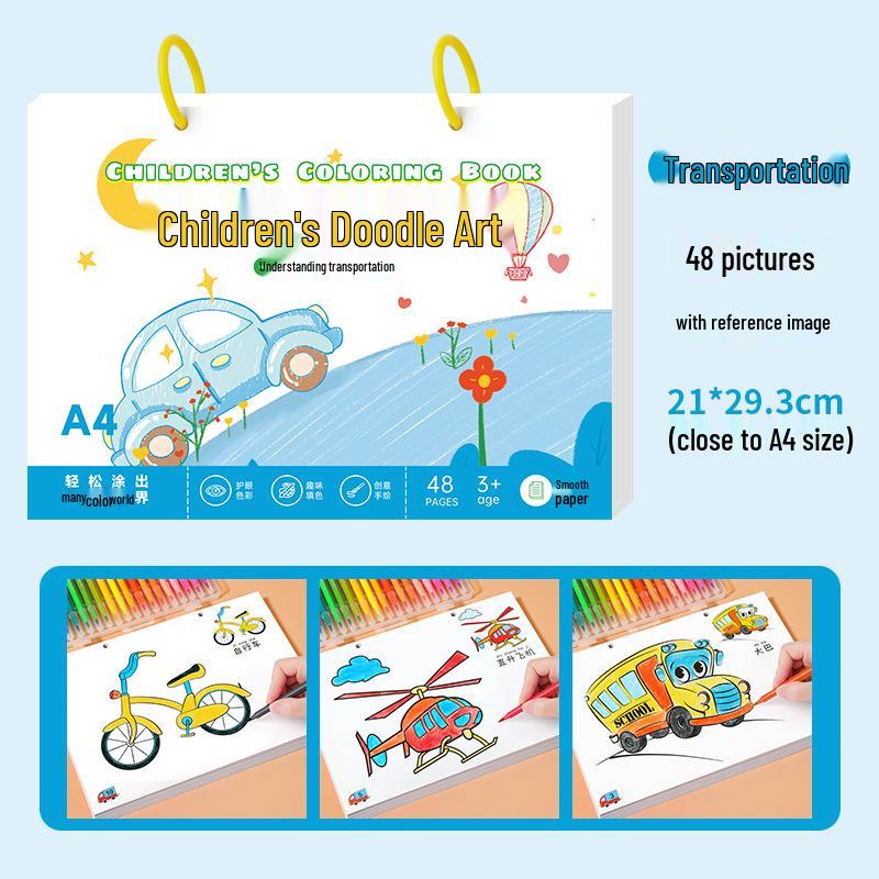 Princess Coloring & Drawing Book Set for Kids