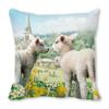 Home Decor Spring/Summer Pillowcase Animal Cat Dog Duck Sheep Print Cushion Cover Sofa Polyester  Funda De Almohada