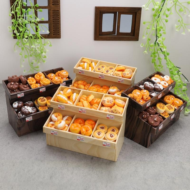 Bakery Pastry Mini Dessert Rack For Dollhouses Party Scene Child Safe Smooth Surfaces Easy Cleaning