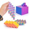 3D-Druck Zauberwürfel 5x5 Bunter Zauberwürfel Stressabbau Spielzeug Lustige Fidget Spielzeuge Für Kind Erwachsener Leuchtet im Dunkeln Schreibtisch Dekoration